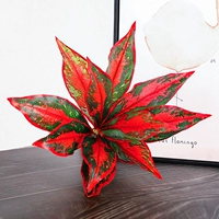 Черный красный огненный дракон листья 1