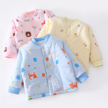 Baby cotton-padded jacket baby childrens clothing cotton cotton clothes newborn cotton warm liner autumn and winter