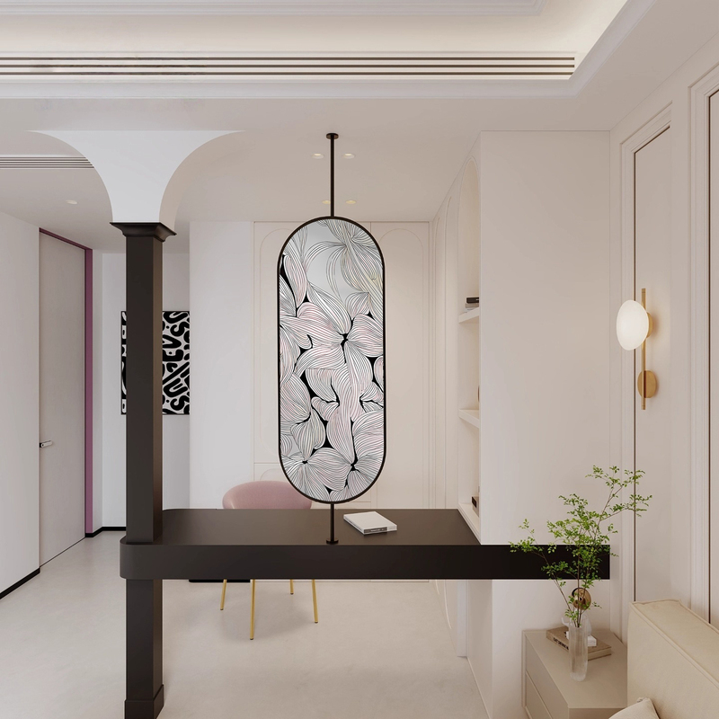 Handmade Filigree Enamel Art Glass Screen Half-Wall Bathroom Partition Light Luxury Style Decoration to Block the View of the Restroom Handmade Filigree Enamel Art Glass Screen Half-Wall Bathroom Partition Light Luxury Style Decoration to Block the View of the Restroom