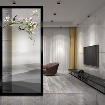 Entrance Living room glass screen Bedroom kitchen partition decoration Modern minimalist art Double-sided matte translucent