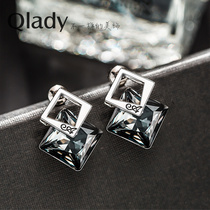 Earrings 2021 new fashion Korean temperament net red wild high sense light luxury stud earrings women sterling silver unique earrings