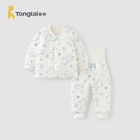 Синий, с медвежатами, высокая талия