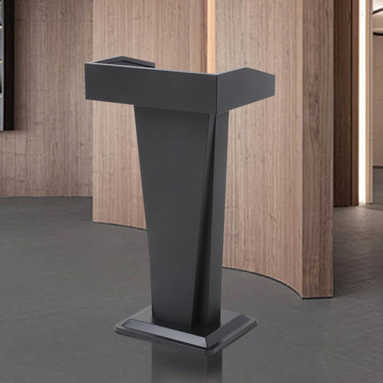 Conference room podium podium with storage compartment host consultation table simple podium table front desk white paint