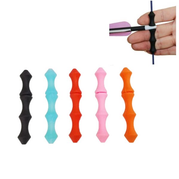 Bow Arrow roller guard finger Silicone Finger Shield Arrow Tail Positioning Bow And Arrow Silicone Roller Bow String Shock Absorbing Free Copper