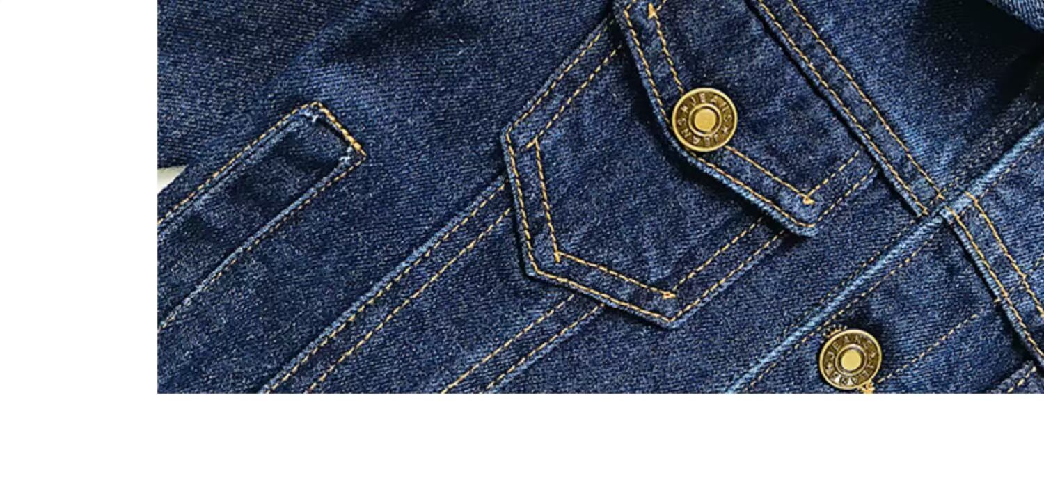 Áo khoác denim bé trai mùa thu 2019 phiên bản mới của Hàn Quốc cho trẻ em áo khoác màu rắn bé bình thường áo khoác đại dương - Áo khoác áo khoác trẻ em nam 12 tuổi