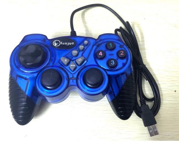 Blue cảm giác rung bóng lửa bóng đá trực tiếp NBA2K15 máy tính xách tay máy tính để bàn USB phổ điều khiển trò chơi cáp tay cầm chơi game free fire