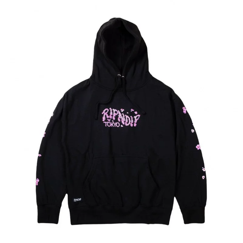 Американский модный бренд RIPNDIP Американская уличная футболка с длинным рукавом с средним пальцем кот Mean Cat женская и мужская парная толстовка Токио sakura лимитированное издание