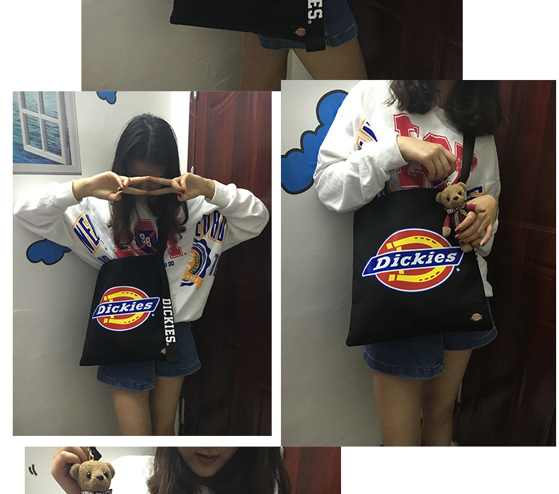 Dickies mùa thu và mùa đông streamer nam và nữ xu hướng thời trang mini túi đeo vai tiếng Anh Túi xách sinh viên - Túi của con người ví charles & keith