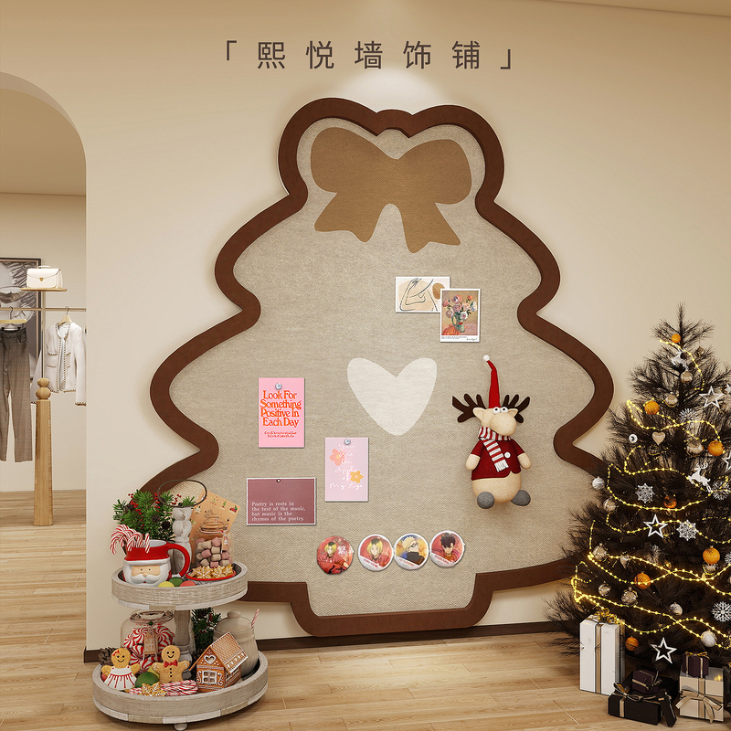 Felt Board Christmas Tree No-Punch Photo Wall Living Room Wall Decoration Background Board Felt Wall Stickers Photo Display Wall Felt Board Christmas Tree No-Punch Photo Wall Living Room Wall Decoration Background Board Felt Wall Stickers Photo Display Wall