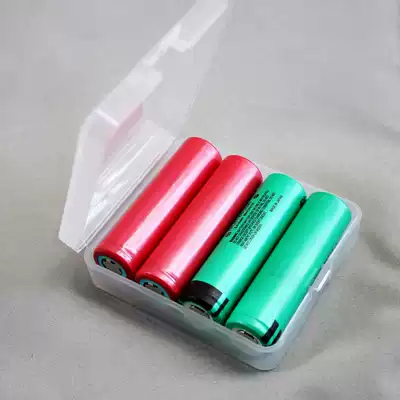 Lithium battery storage box 18650 battery box 4 sections support 16340 Battery Box 18350 battery