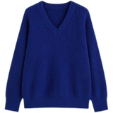 Демисезонный сексуальный трикотажный свитер, изысканный стиль, V-образный вырез