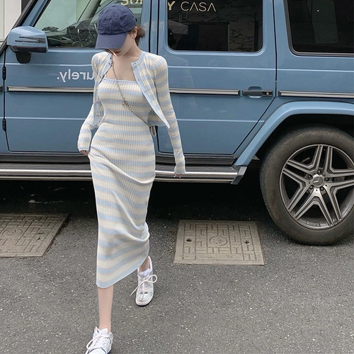 Осеннее платье, комплект, 2025 года, эффект подтяжки