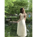 Летняя изысканная юбка, кружевной гаечный ключ, европейский стиль, яркий броский стиль, изысканный стиль, подходит для подростков