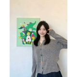 Осенний кардиган, лонгслив, подходит для подростков, изысканный стиль, в стиле Шанель, оверсайз