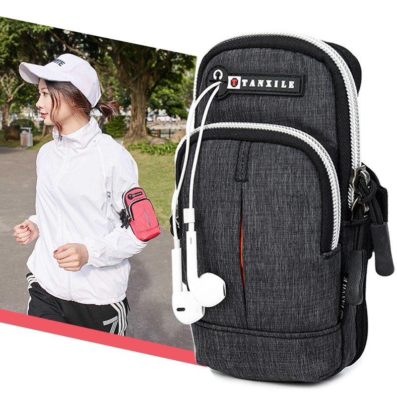 Running mobile phone arm sleeve male and female fitness sports arm bag 6 inch mobile phone bag arm sleeve wrist bag