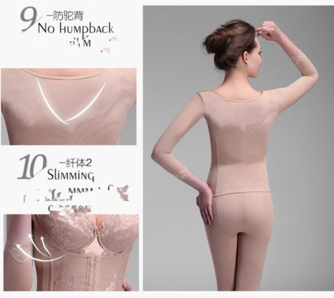 Mark Buddy corset dài tay trở lại clip áo khoác sau sinh eo eo định hình vẻ đẹp trở lại eo eo nữ cánh tay mỏng áo lót thể thao