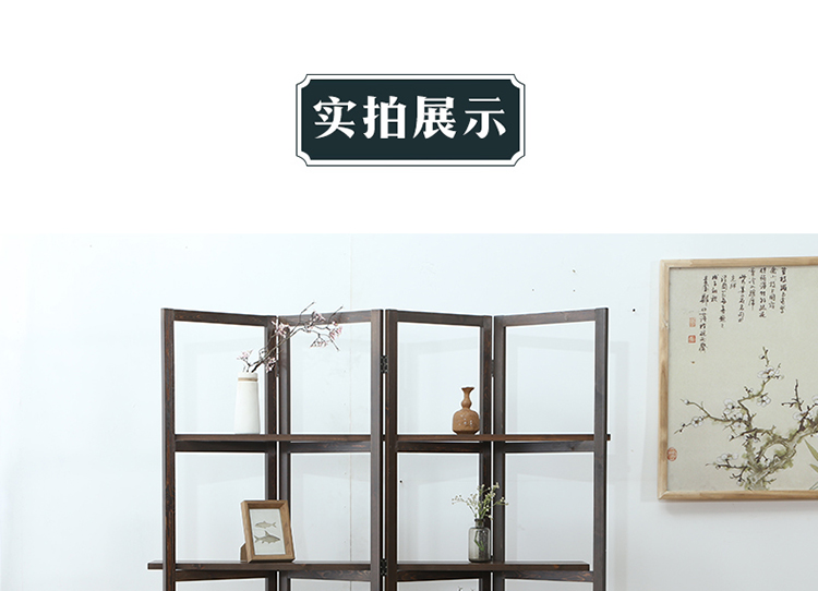 Vách ngăn gỗ chắc chắn phòng khách gấp phòng khách di chuyển màn hình gấp phòng khách phòng ngủ đơn giản hiện đại màn hình văn phòng - Màn hình / Cửa sổ bình gỗ phong thủy