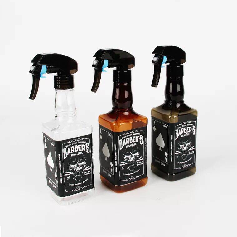 Professional hair salon hair spray kettle management shop fine mist spray bottle European and American style large retro oil head spray can