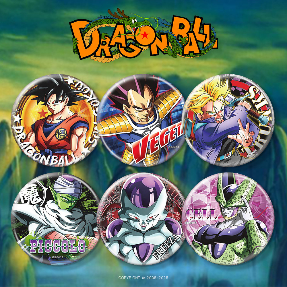 Dragon Ball Badge Fridge Magnet Son Goku Vegeta Trunks Anime Merchandise Two-Dimensional Style