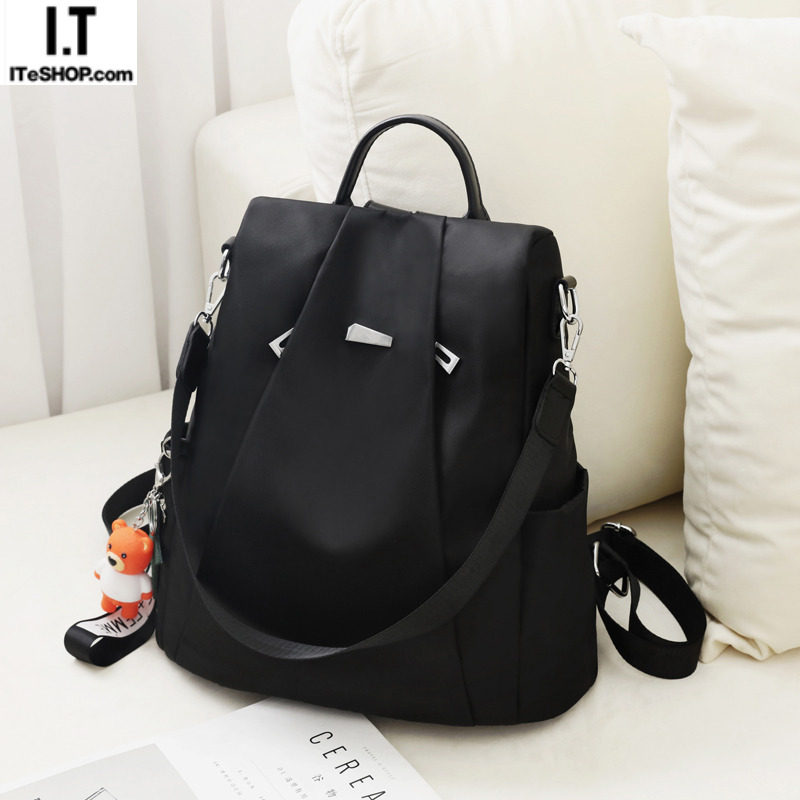 Hong Kong Oxford cloth anti-theft backpack women's new trendy all-match schoolbag travel canvas small backpack women's bag
