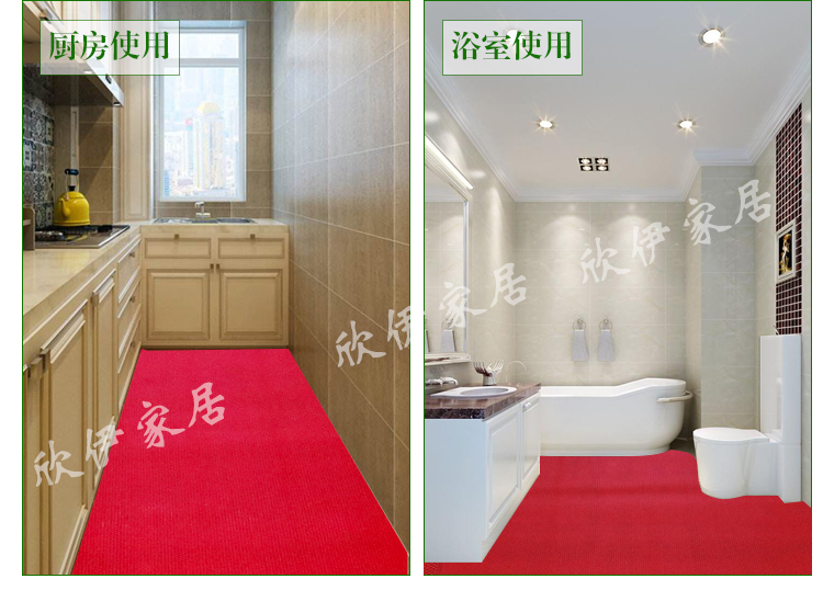 Nhựa PVC dày cửa hộ gia đình dây vòng sàn thảm nhà lối vào thảm thảm hành lang khách sạn thảm thang máy thảm nhựa chống trượt