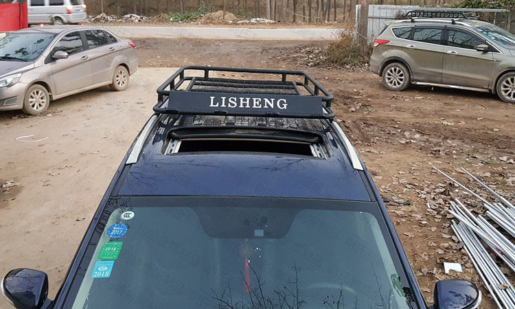 Phong cảnh Dongfeng 580 sửa đổi đặc biệt mái hành lý giá khung hành lý khung xe tải 580 khung mái thanh giá nóc ngang