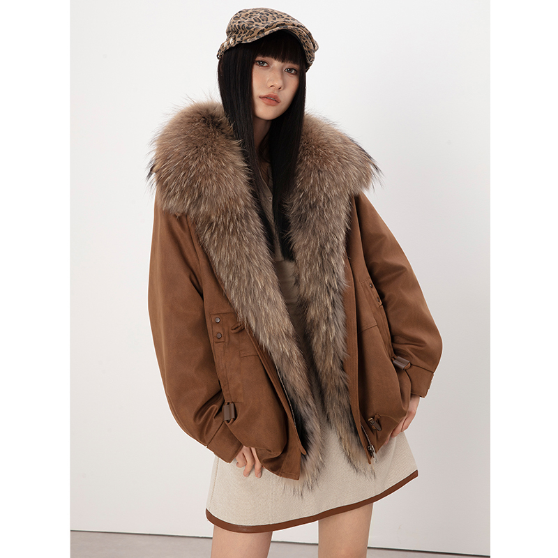 Used American Style/Raccoon Fur Coat Women's Goose down Parka Young Style 2025 Winter New Used American Style/Raccoon Fur Coat Women's Goose down Parka Young Style 2025 Winter New