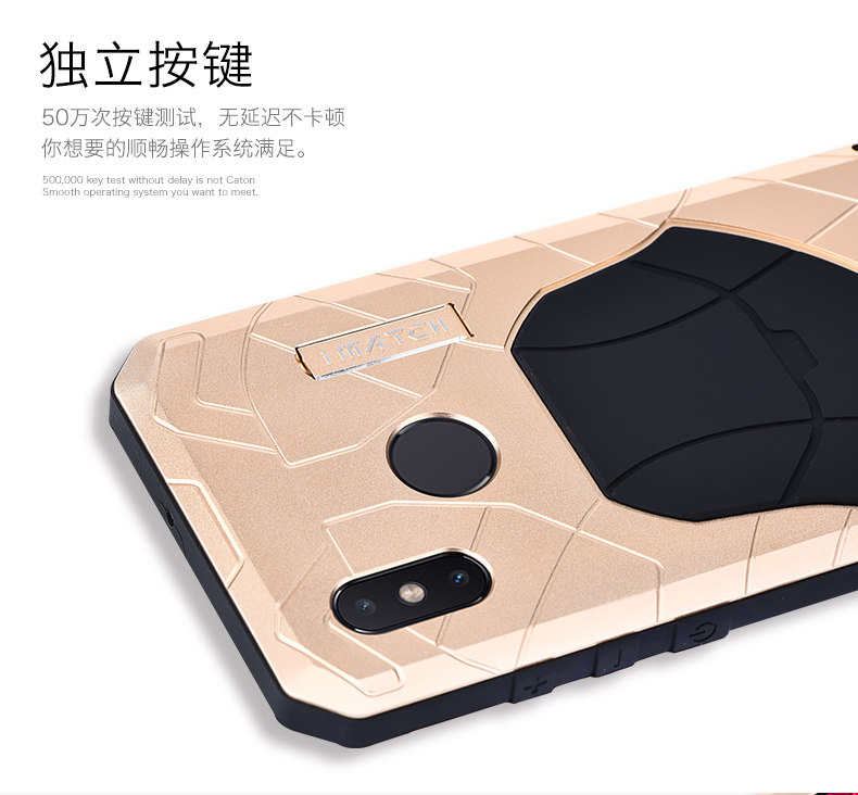 iMatch Water Resistant Shockproof Dust/Dirt/Snow-Proof Aluminum Metal Military Heavy Duty Armor Protection Case Cover for Xiaomi Mi 8