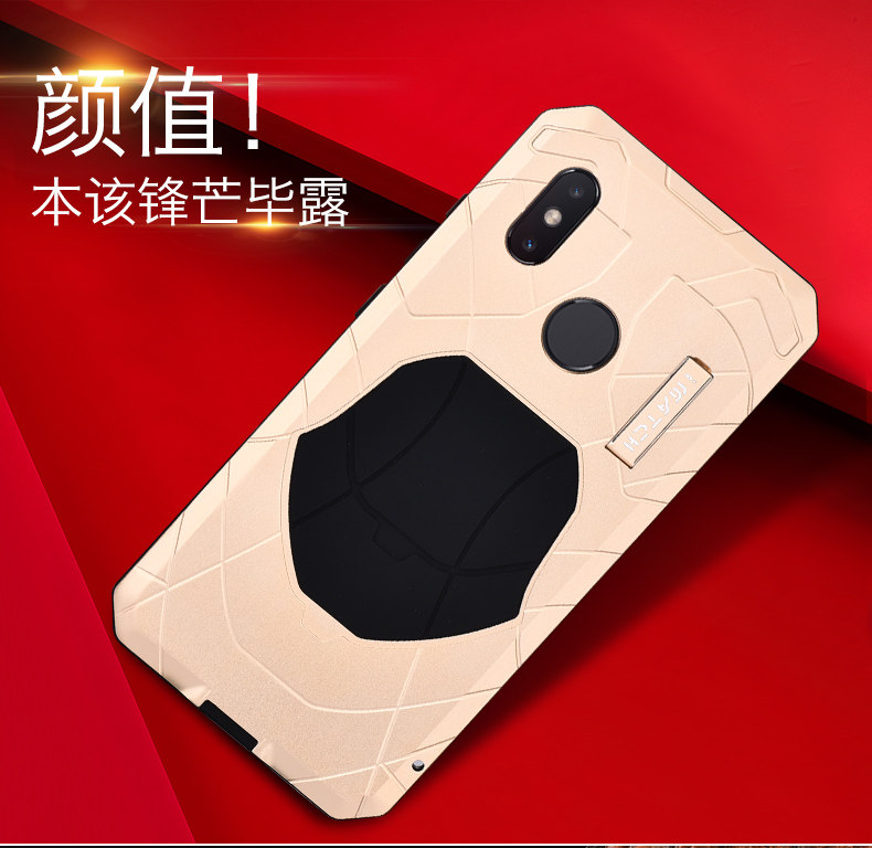 iMatch Water Resistant Shockproof Dust/Dirt/Snow-Proof Aluminum Metal Military Heavy Duty Armor Protection Case Cover for Xiaomi Mi 8