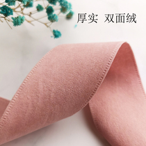4cm autumn and winter new double-sided deerskin velvet ribbon Christmas gift decoration diy shoes and hats bow clothing accessories