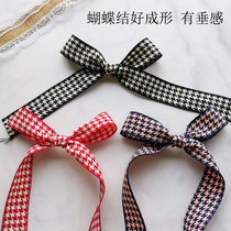 Sale classic Houndstooth webbing Medium and high-grade flower ribbon decorative ribbon diy hair ornament bow material