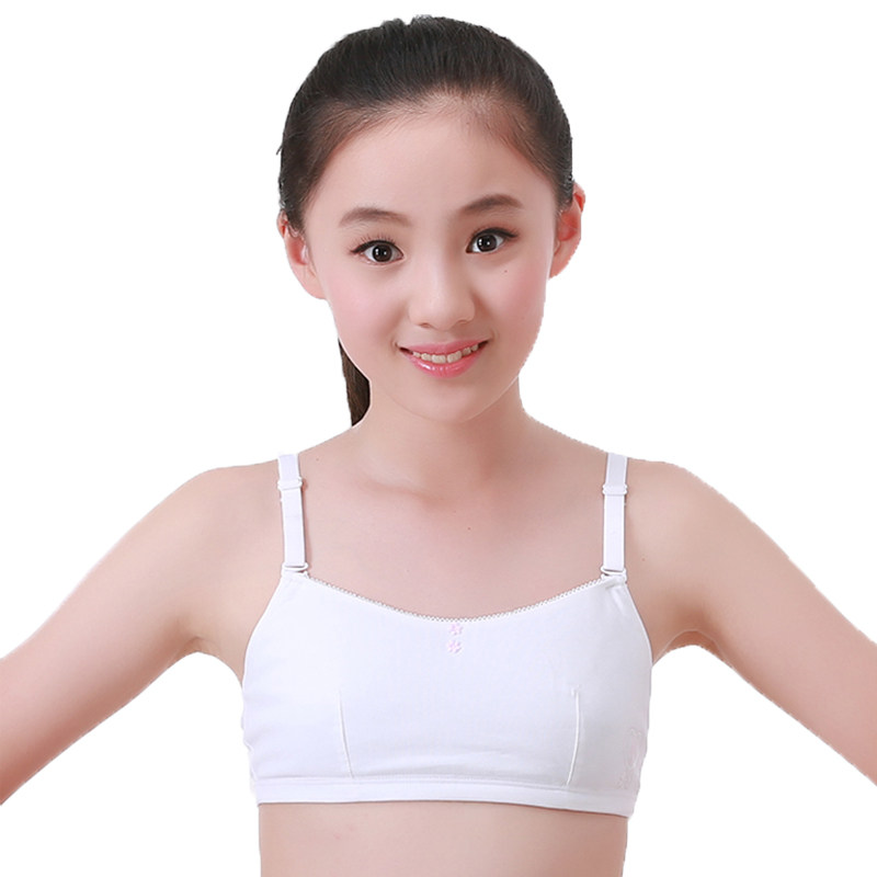 9-12 years old girl underwear suspender vest 11 white detachable shoulder strap 10 girls cotton development period invisible
