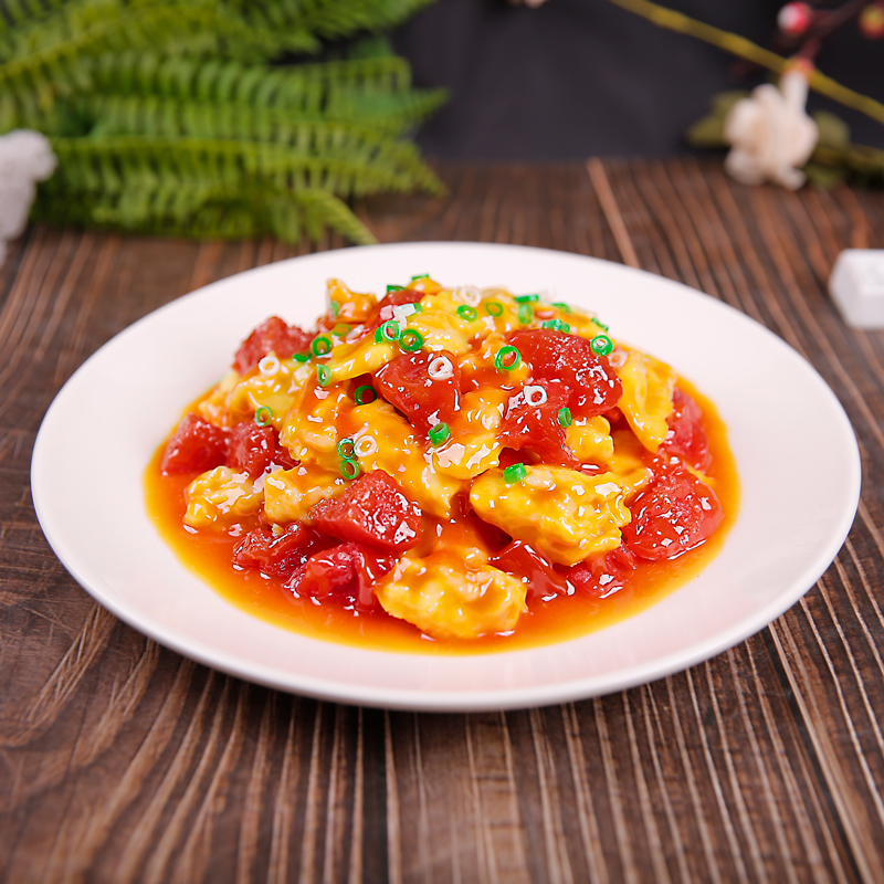 Simulated tomato fried eggs food model fake food tomatoes fried egg fried food food food restaurant dish fake dish