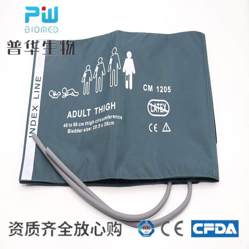 适用于 宝莱特科曼迈瑞 监护仪 尼龙 双管 袖带 成人大腿46-66 CM