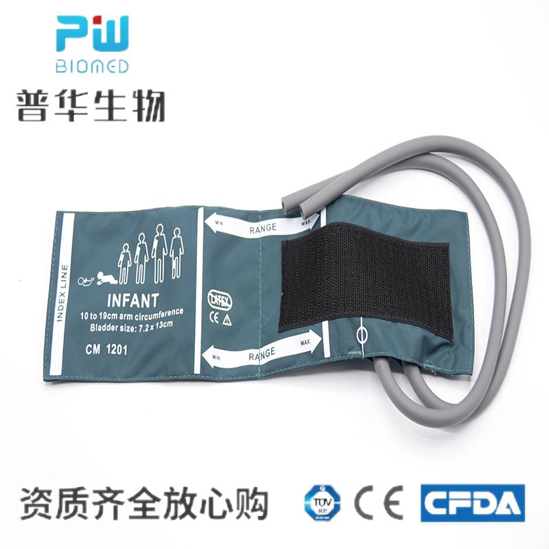 适用于 宝莱特科曼迈瑞 监护仪 尼龙 双管 婴儿 袖带10-19cm