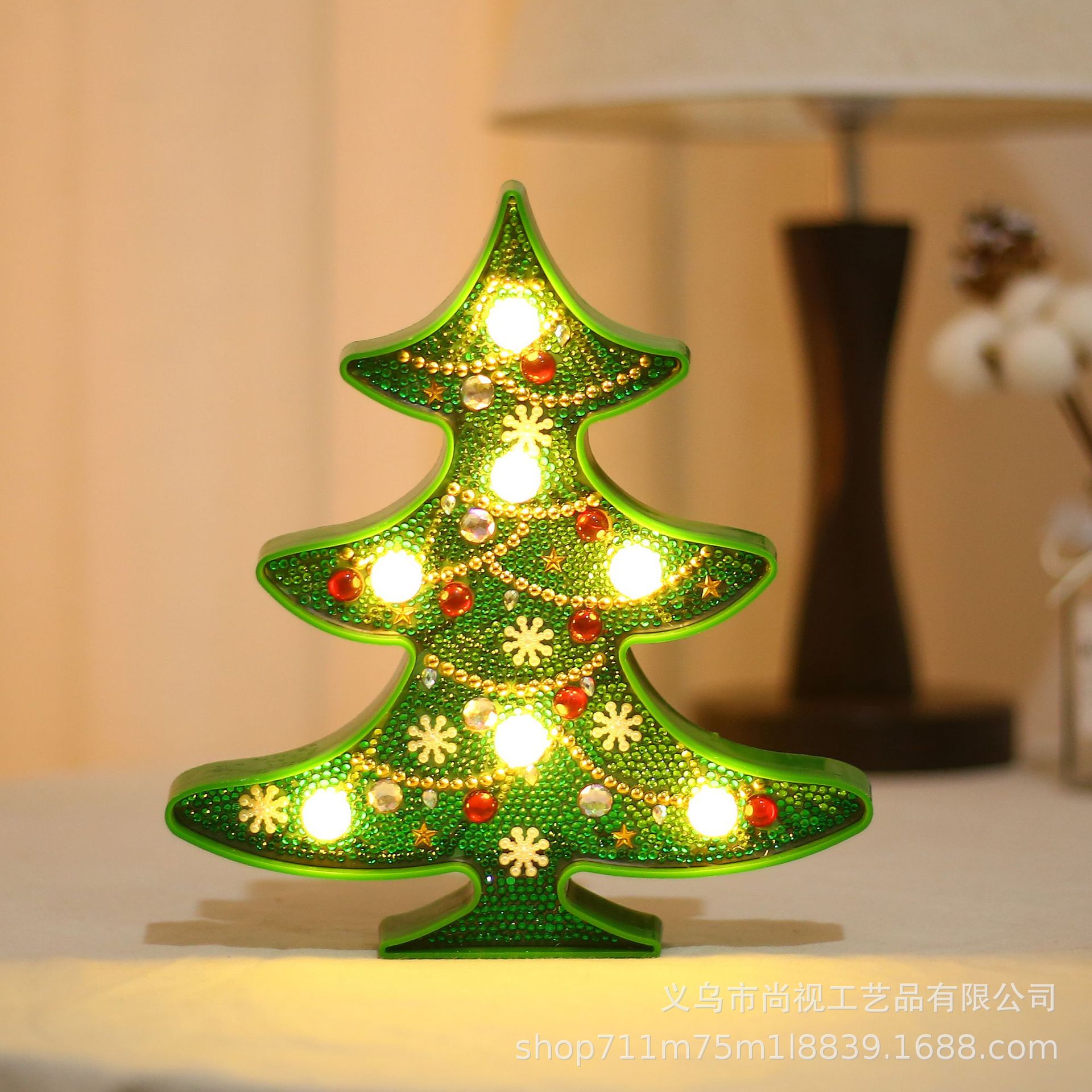 Christmas Decorations Small Christmas Tree Desktop Pendulum Pieces Christmas Tree Snowman DIY Diamonds Painting Children Christmas Presents