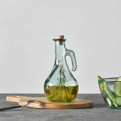 Calle Spain imported environmentally friendly thickened glass retro letter glass seasoning seasoning bottle kitchen oil pot