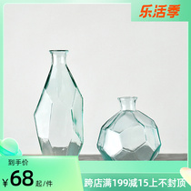 Caragle Spain imports Nordic minimalist environmentally friendly handmade glass polygonal vase flower inserts