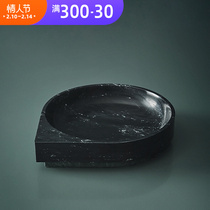 Caragle imports Danish AYTM Nordic minimalist drop marble fruit tray containing goods jewellery pan