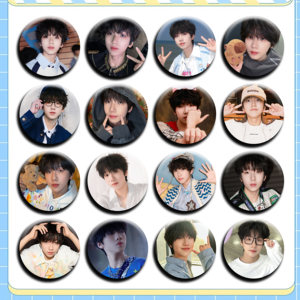 Times Junfeng Fourth Generation Nie Weichen 58mm Tinplate Badge Pin Backpack Pendant Birthday Gift