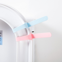 Adjustable snap-on silicone toilet holder anti-dirty hand toilet lid opener toilet flap handle