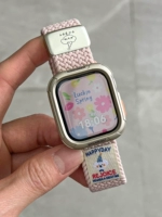 Трехмерная мягкая плетеная магнитная пряжка в виде ракушки светло-розового цвета со звездным светом.