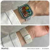 Подходит для Apple Watch Watch S10, тканый нейлоновый чехол с рисунком из мультфильма, чехол для iwatch 7/8 поколения, ремешок s9, комплект