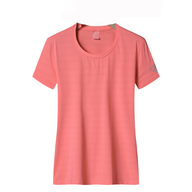 Ice Wire Mesh Speed Dry Jersey Woman Large Size Loose Summer Thin style Quick Dry T-shirt Male short sleeve Outdoor lovers round-shirt