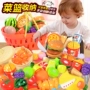 Bộ đồ chơi nhà bếp cho trẻ em Bộ đồ chơi mô phỏng có thể cắt trái cây và giỏ rau hấp bánh mì cắt để xem cửa hàng đồ chơi