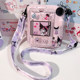Fuji Polaroid 보호 케이스 mini12/11/9/8/7+ 투명 카메라 케이스 귀여운 여성 크로스 바디 스트랩 로프