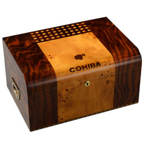 COHIBA Cohiba cigar humidor cedar wood piano paint large capacity multi-layer humidor cigarette case
