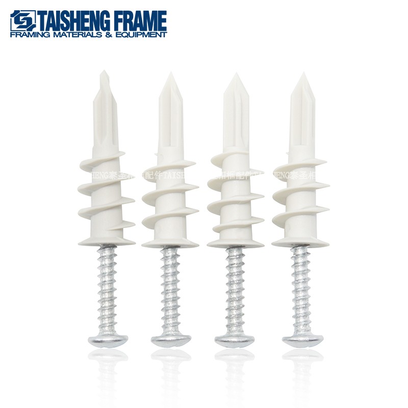 Spiral Expansion Screw Curtain Plasterboard Fluffy Tube Spiral Screw-in Plasterboard Rally