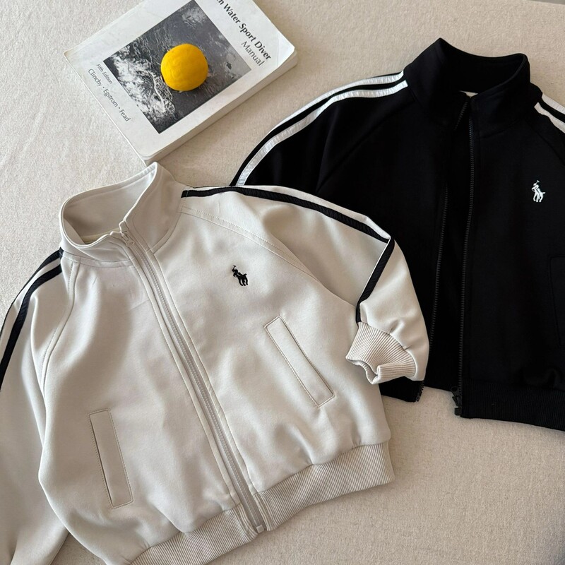 Boys' Baseball Jacket Trendy 2025 Autumn Outfit Baby Trendy Brand Jacket Girls Korean Style Trendy Children's Solid Color Cardigan Coat Boys' Baseball Jacket Trendy 2025 Autumn Outfit Baby Trendy Brand Jacket Girls Korean Style Trendy Children's Solid Color Cardigan Coat