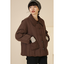 Miss Hua tooth 90 white duck down foreign atmosphere detachable Lamb hair small man thick thick warm short down jacket